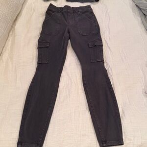 Spanx Black and Gray cargo Leggings